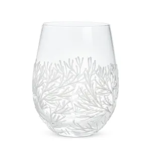 Coral Branch Stemless Goblet