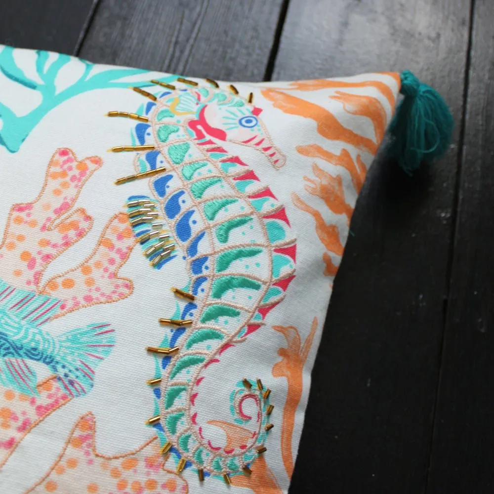 Coral Sea Cushion