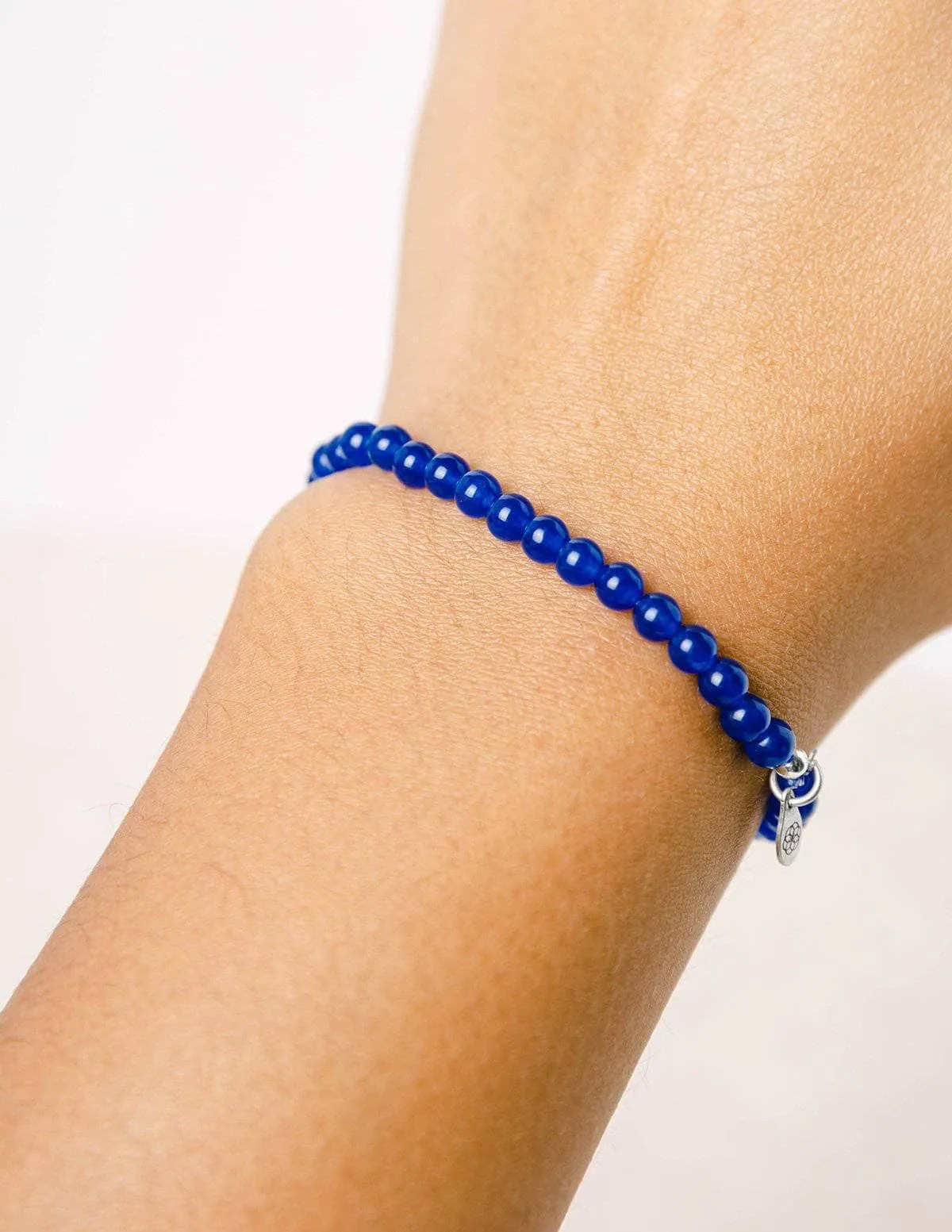 Dark Blue Jade Mini Gemstone Bracelet