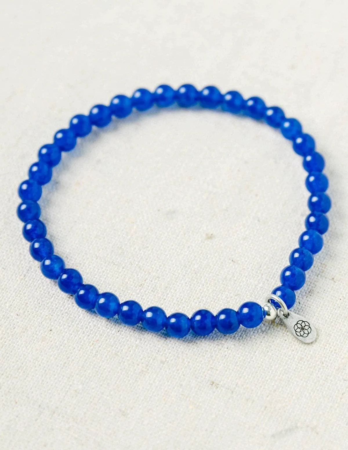 Dark Blue Jade Mini Gemstone Bracelet