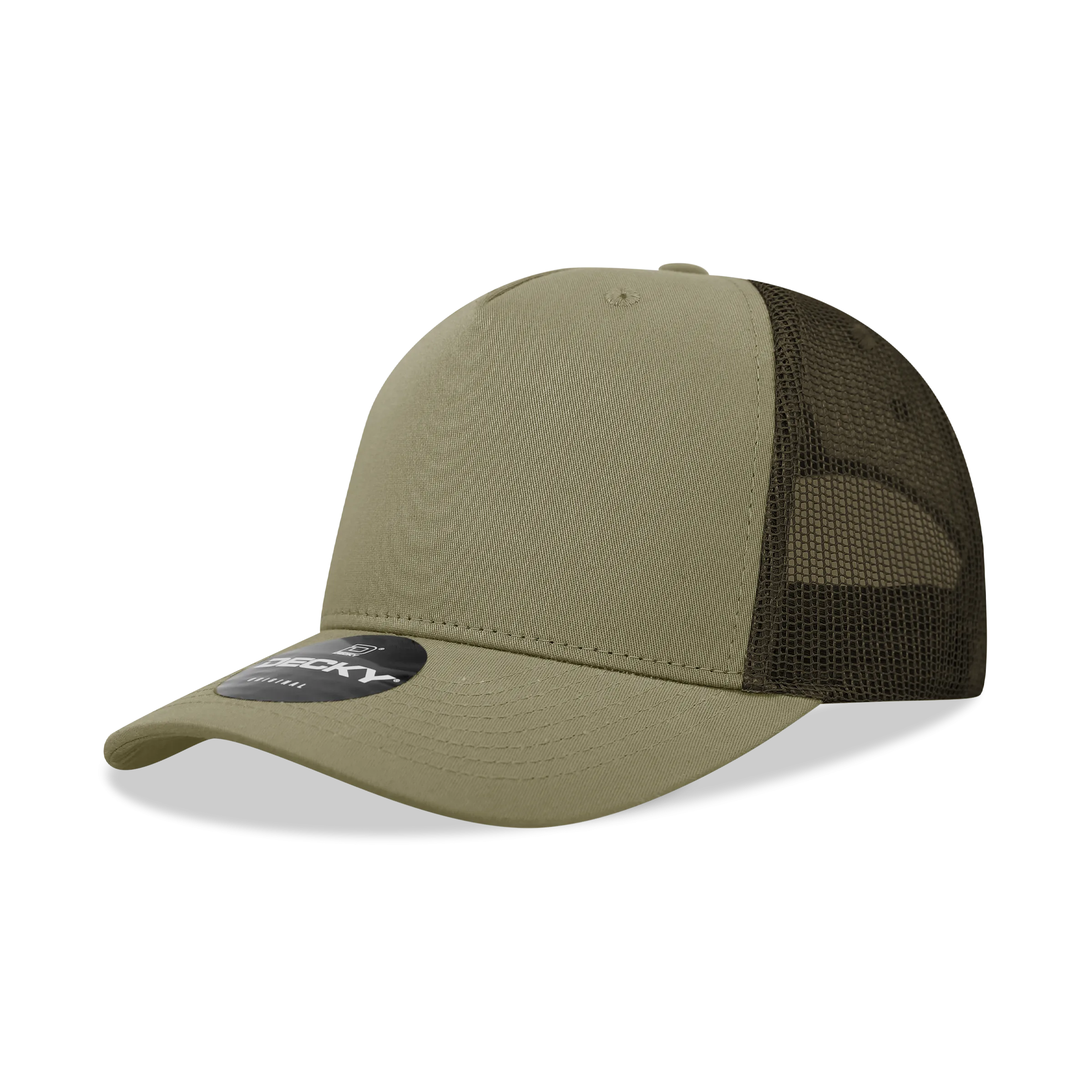 Decky 6030 - Classic, 5-Panel Retro Trucker Cap