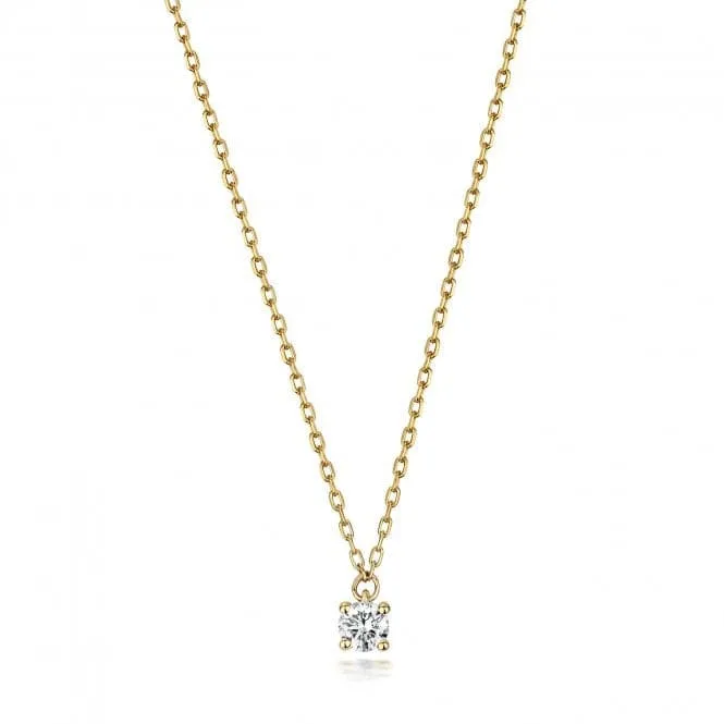 Diamond Jewellery 9ct Gold Necklace with 0.10CT ND133