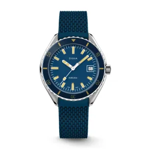 DOXA Sub 200 Caribbean Rubber Small - 799.10.201.10