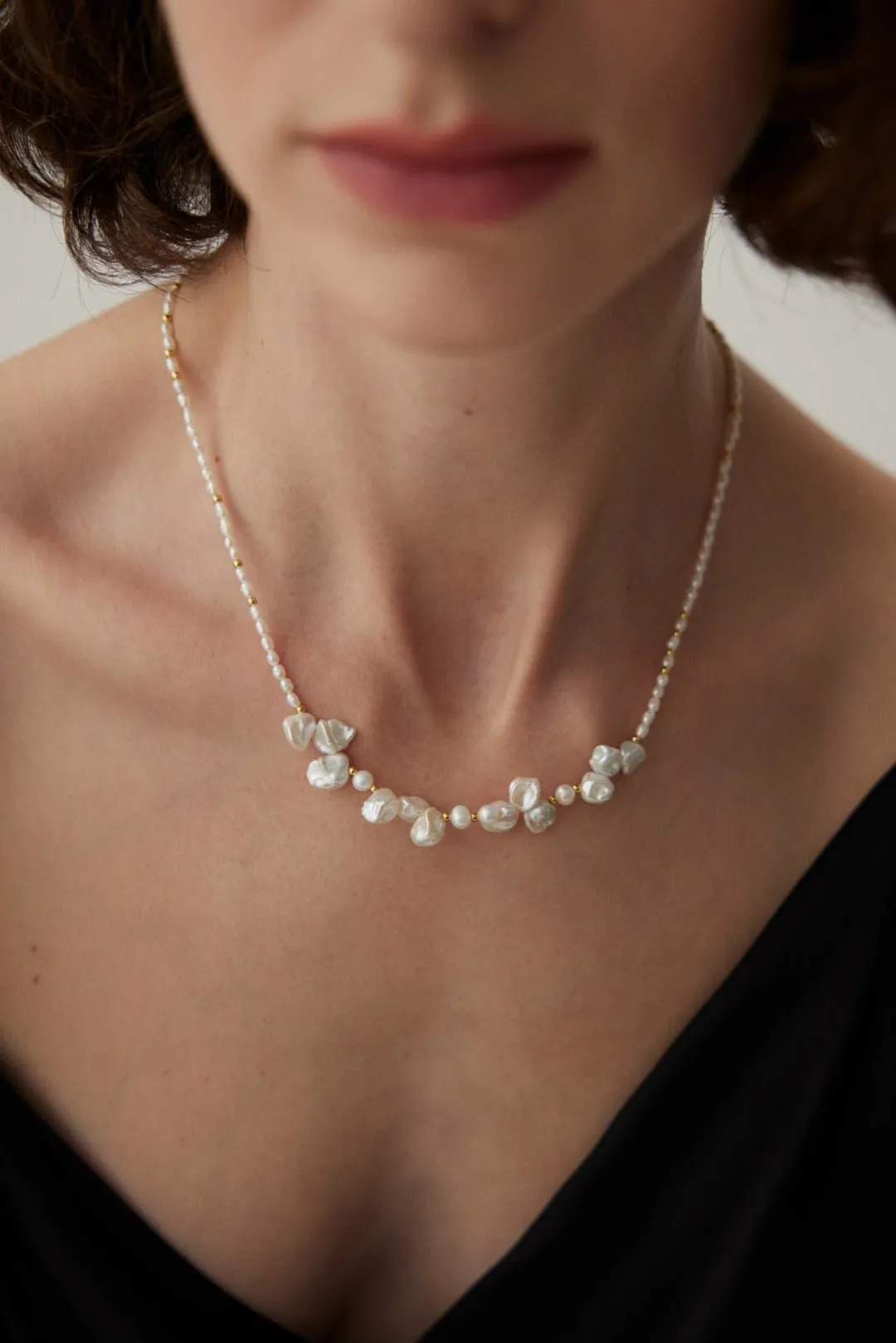 Dream Dewdrop Baroque Pearl Necklace