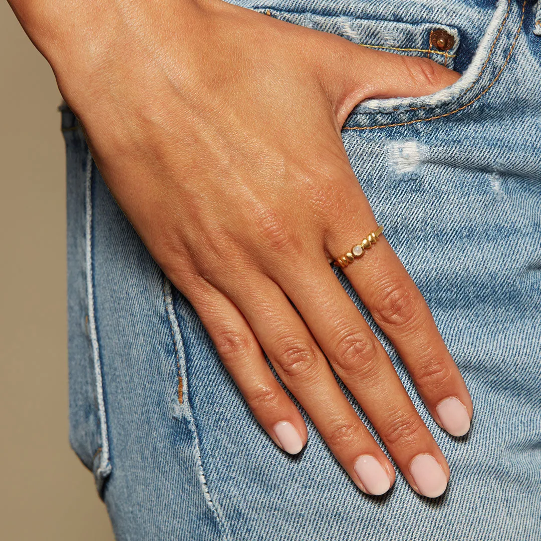 Evolving Goddess Moonstone Ring