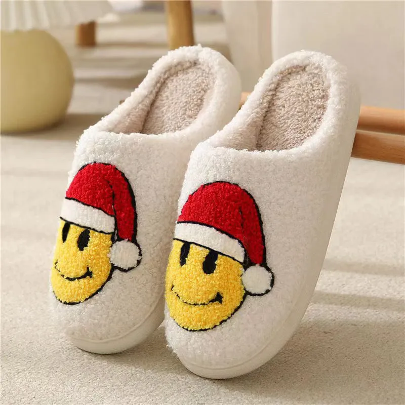 Family Cartoon Plush Slippers For Women