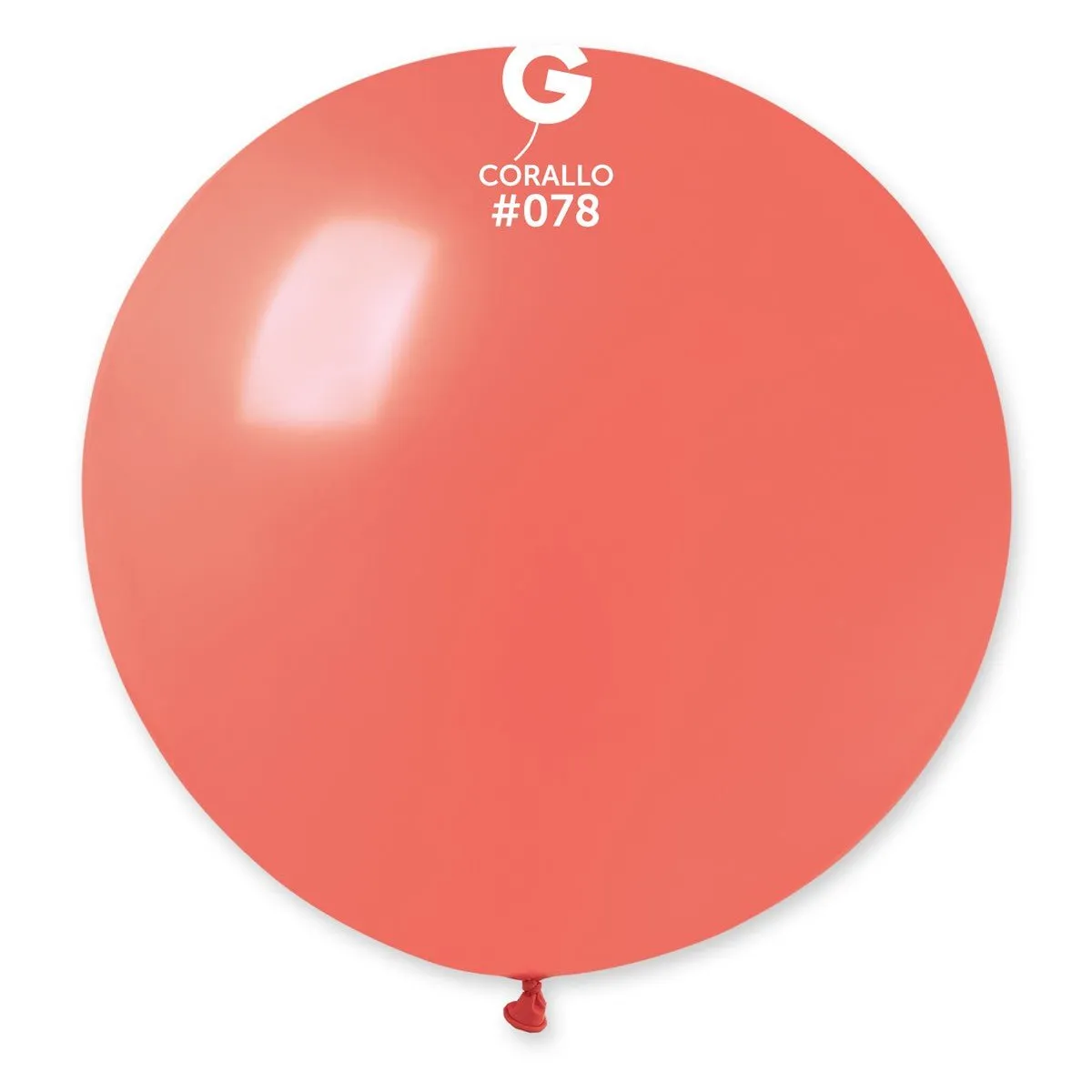 Gemar Latex Balloon #078 Coral 31inch 1 Count Solid Color