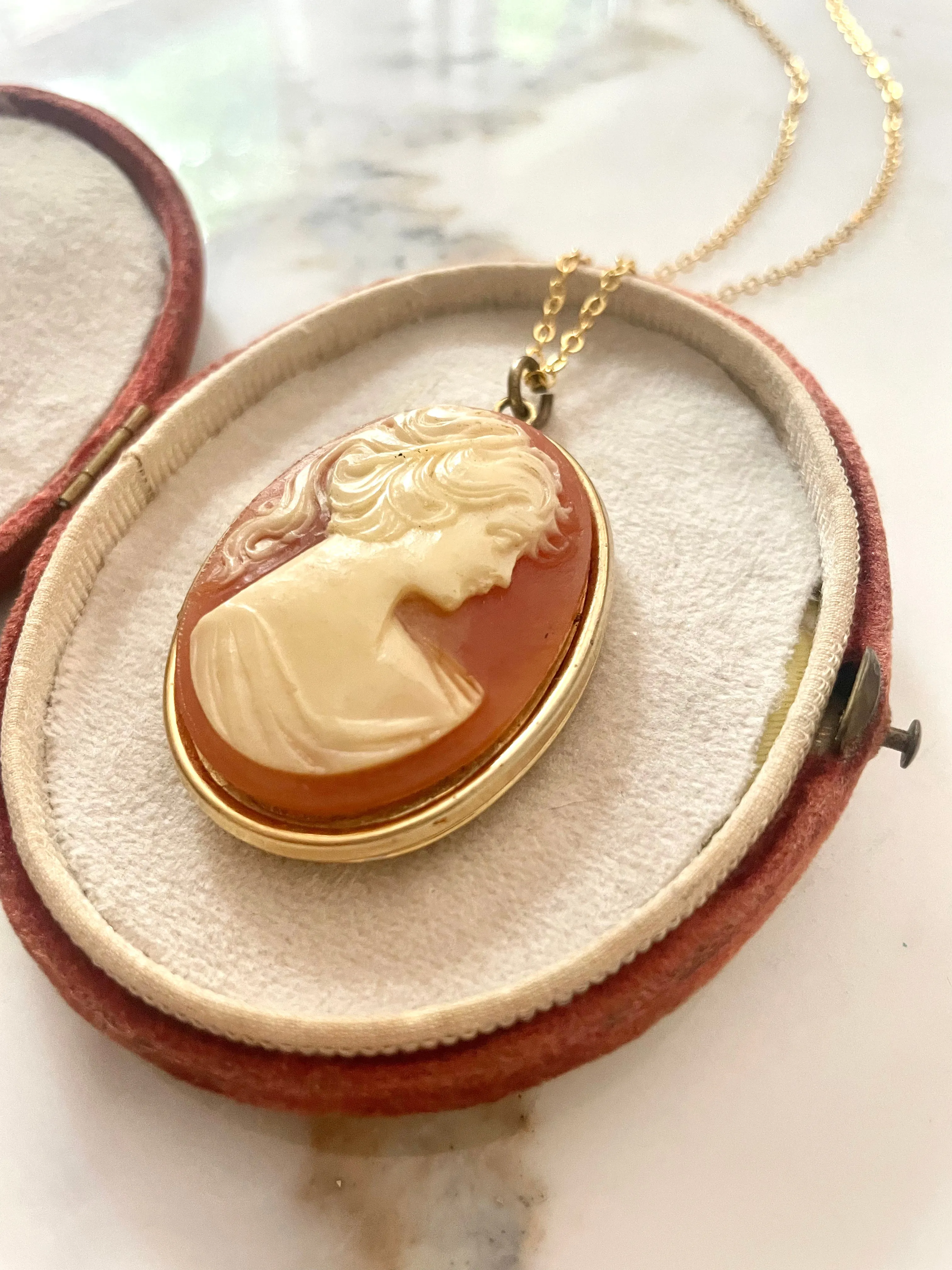 Gibson Girl Cameo Locket