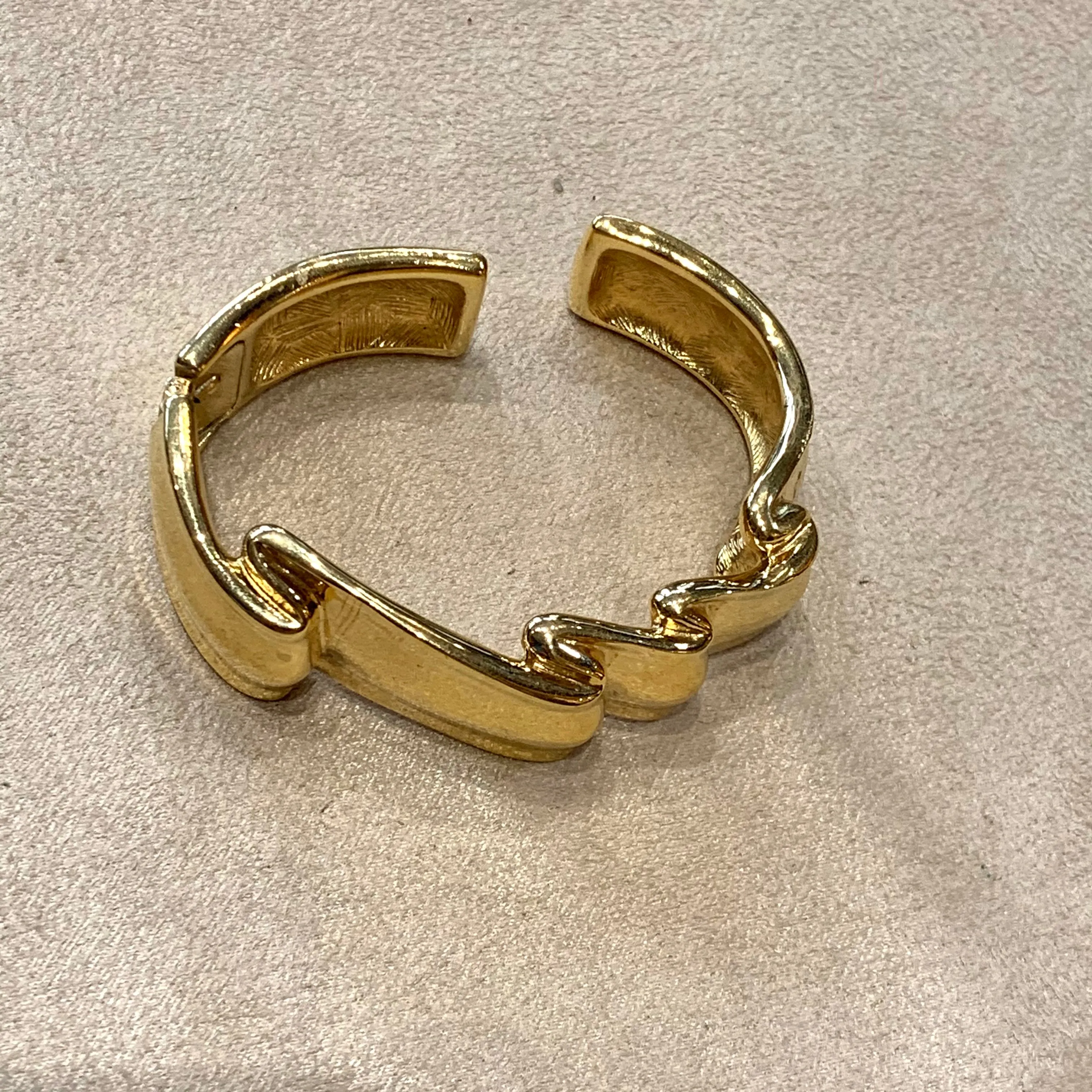 Givenchy Vintage Gold Ribbon Bracelet