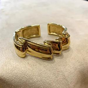 Givenchy Vintage Gold Ribbon Bracelet