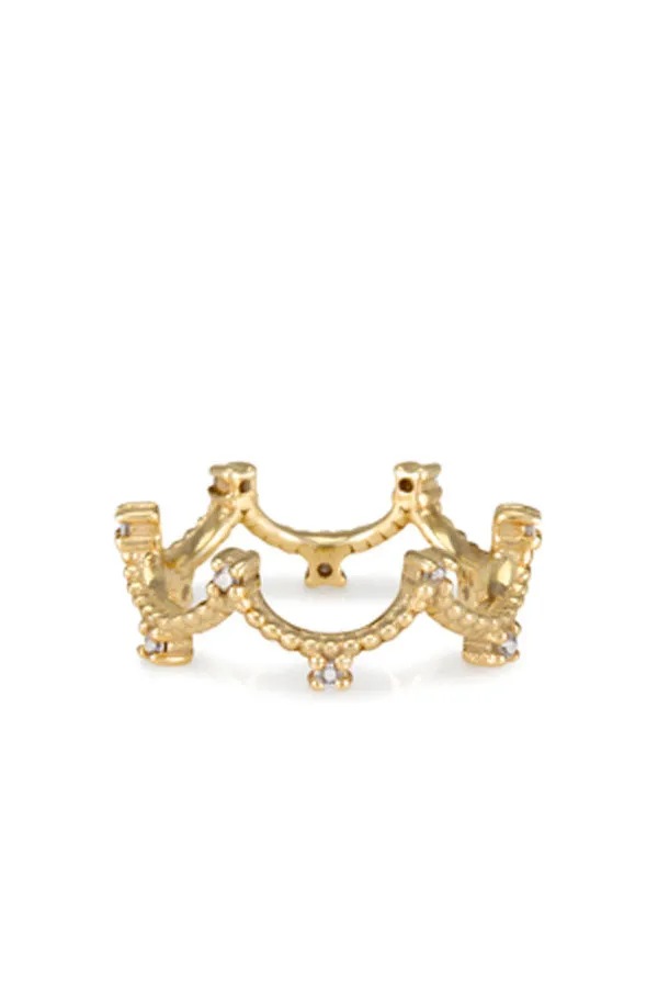 Gold Crown Ring