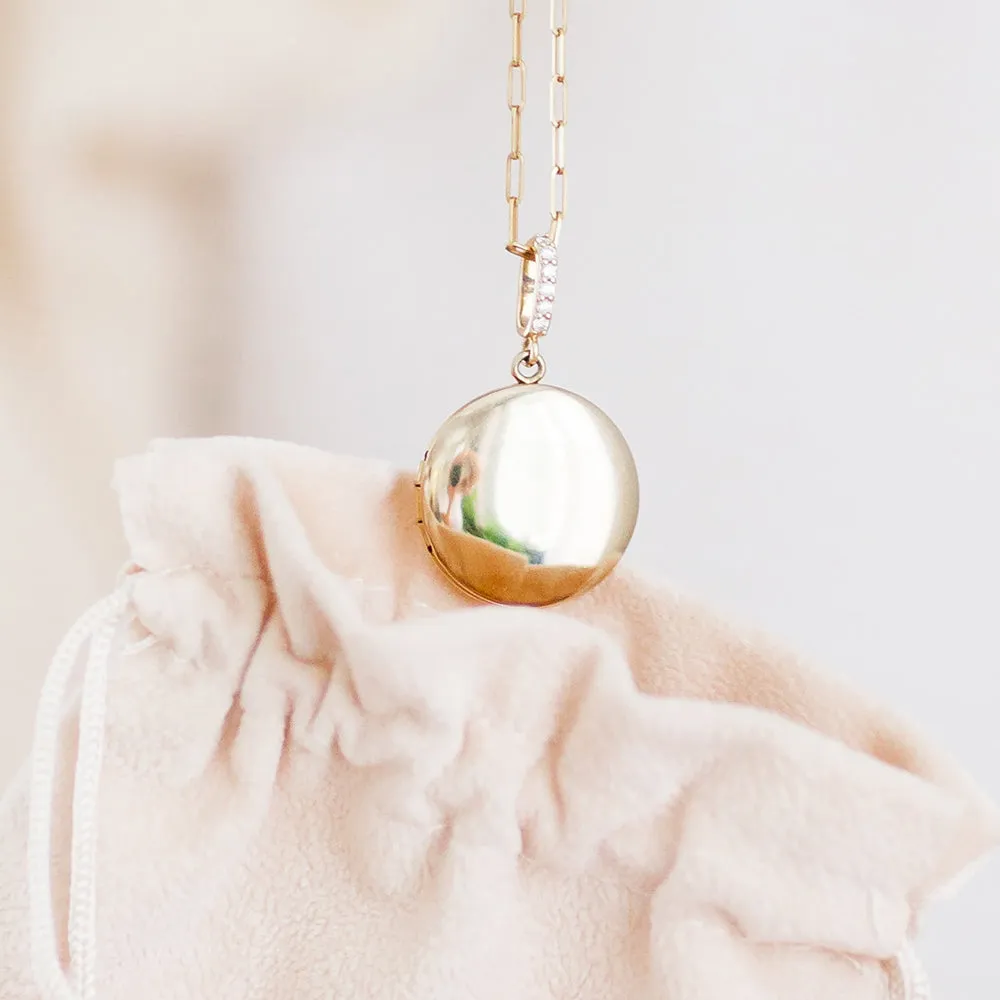 Gold Filled Medium Silhouette Locket