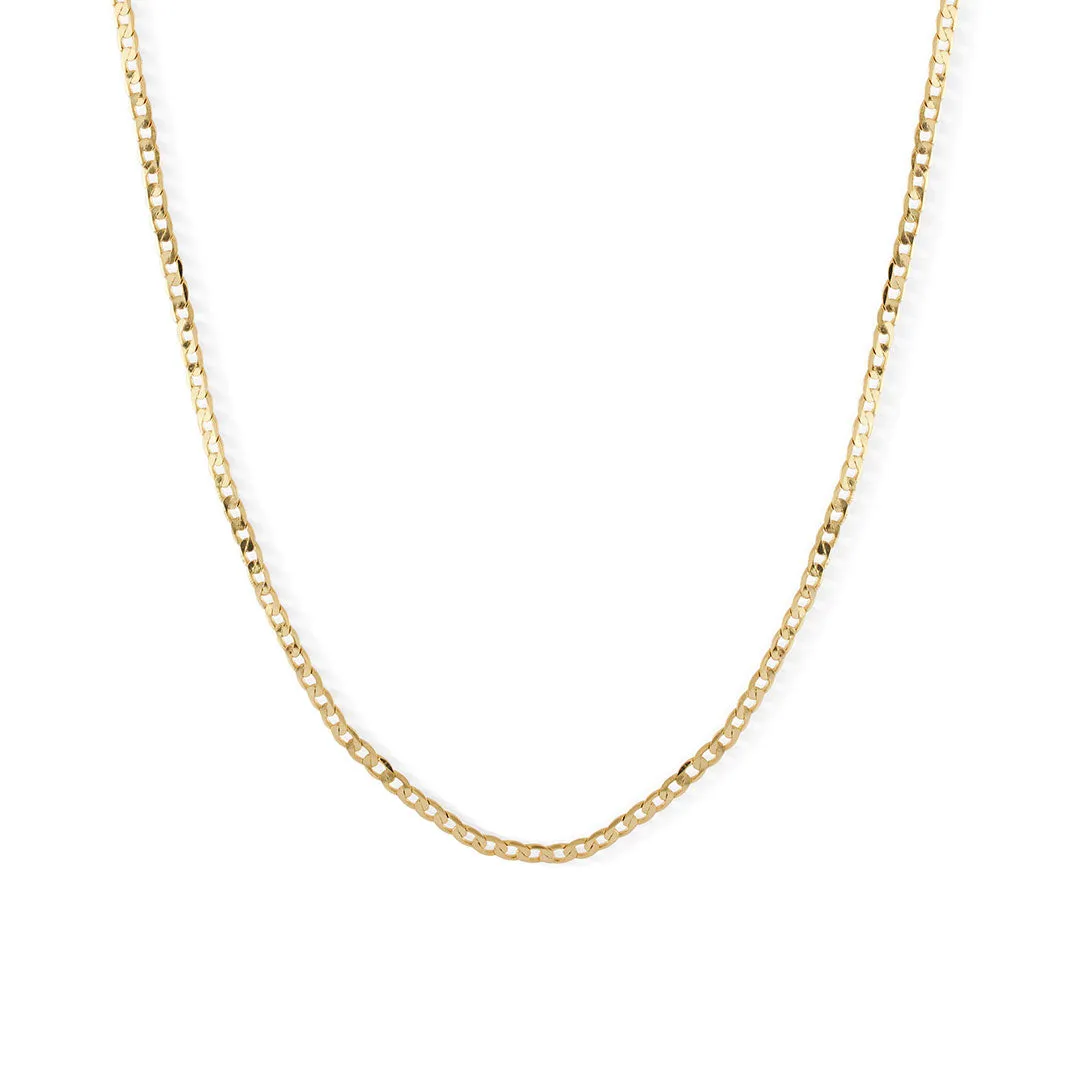 Gold Flat Cuban Chain