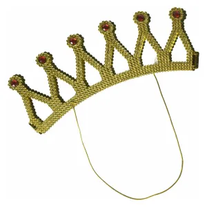 Gold Medieval Royal King Plastic Crown