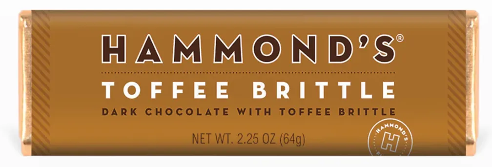 Hammond's Toffee Brittle Dark Chocolate with Toffee Brittle