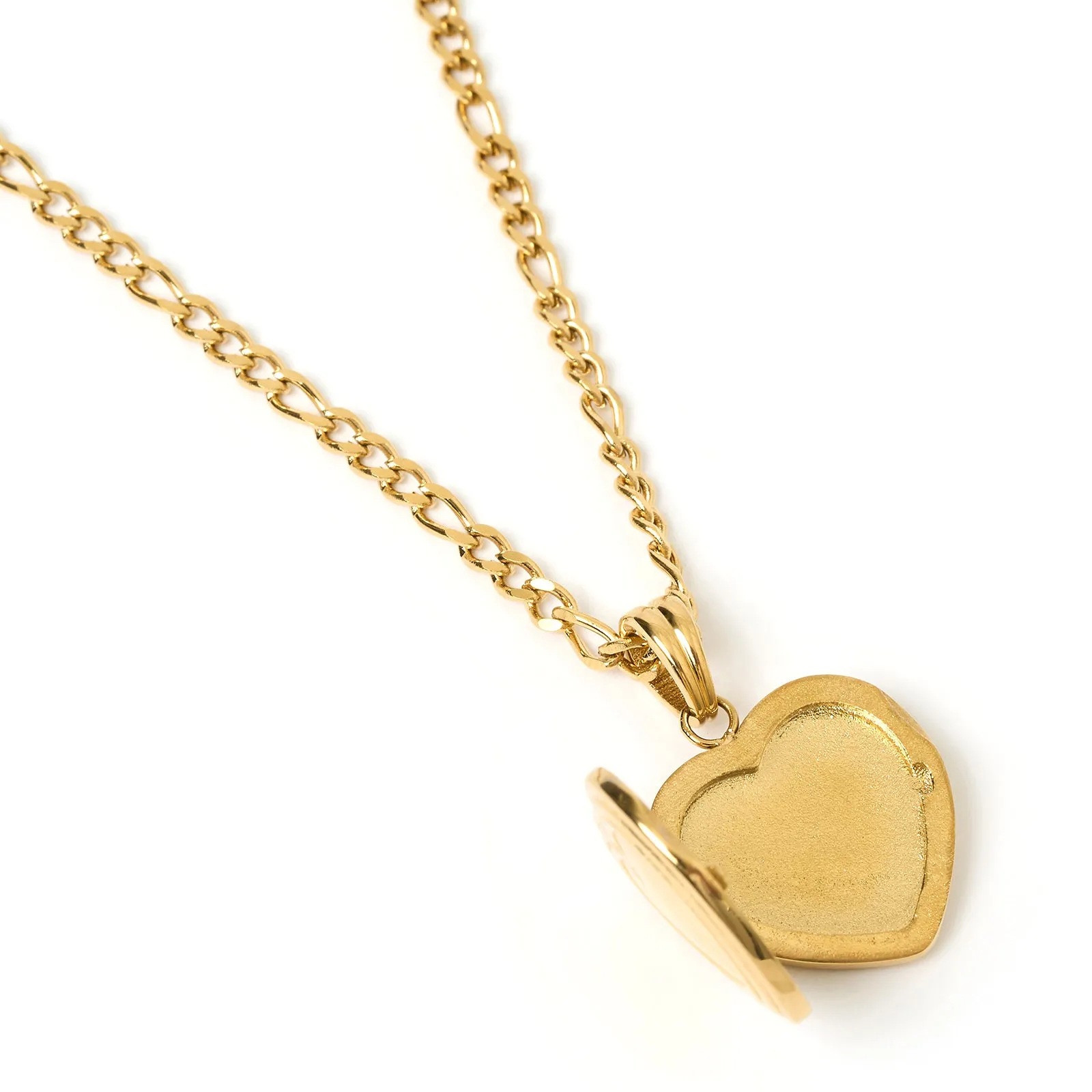 Heart Gold Locket Necklace