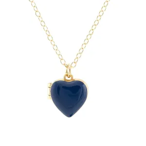 Heart Locket in Blue