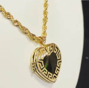 Heart locket with chain