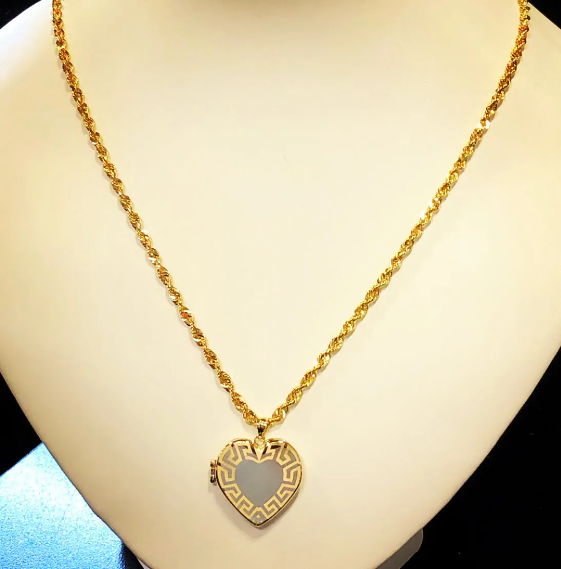 Heart locket with chain