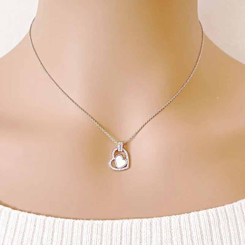 Heart Mother of Pearl Necklace