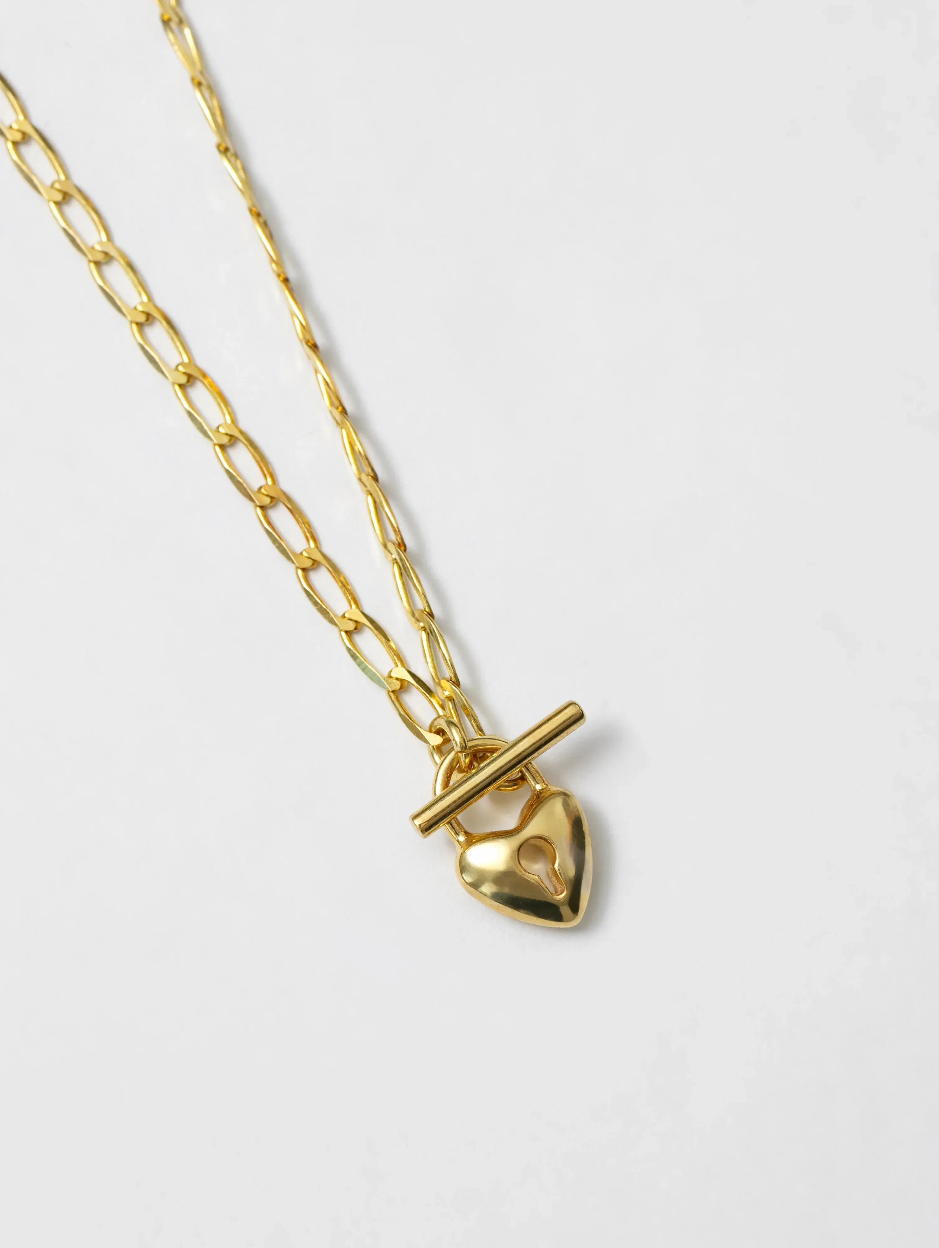 Heart Toggle Necklace | Gold and Silver