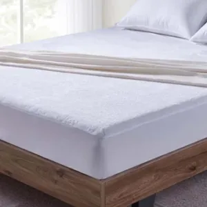 Home Fashion Coral Fleece Waterproof Fitted Mattress Protector