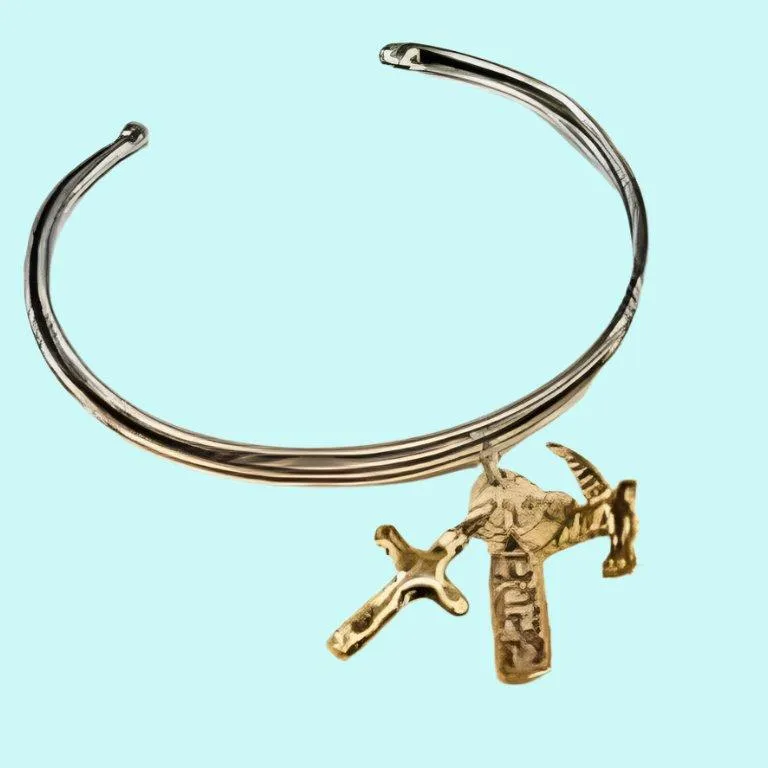 Hope Charms Christian Bracelet with Cross Dove and Hope charm