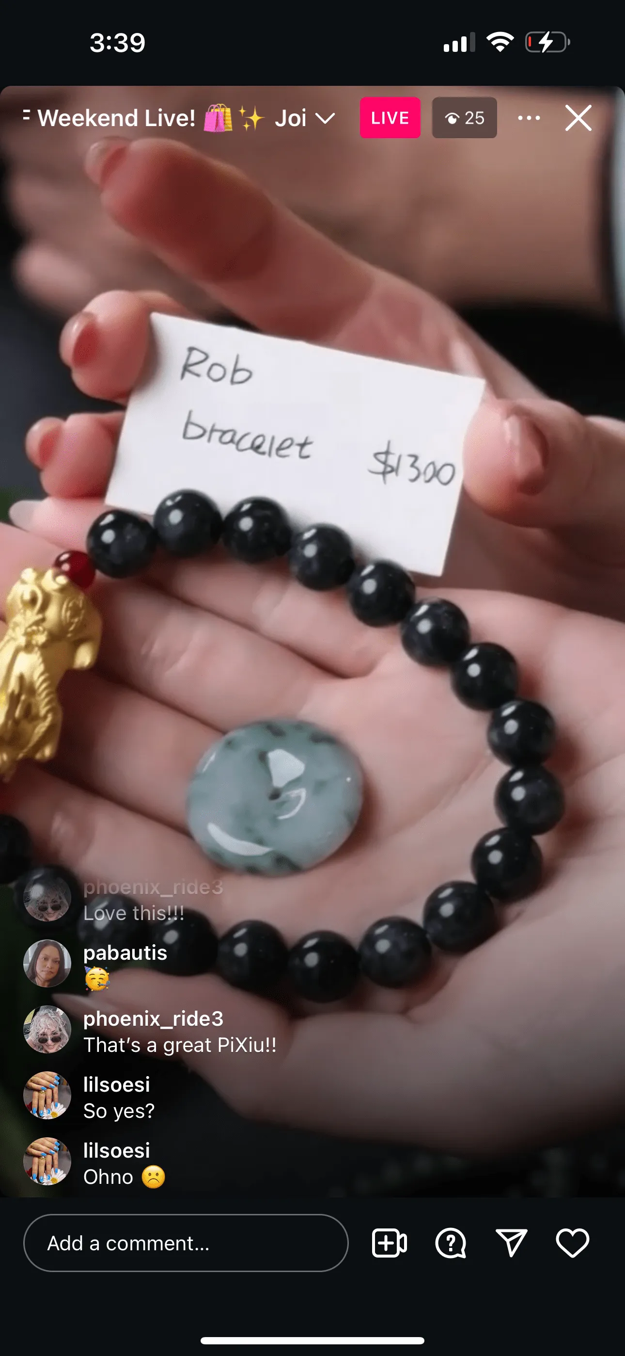 IG Live "Natural Jadeite Jade 24k Gold PiXiu WuJi Bead Bracelet" (Live Pick) (11/30/24)