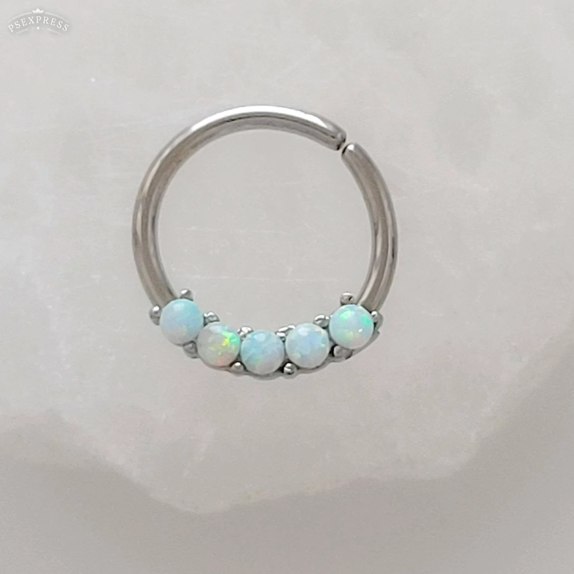 Iridescent Opal Septum Ring