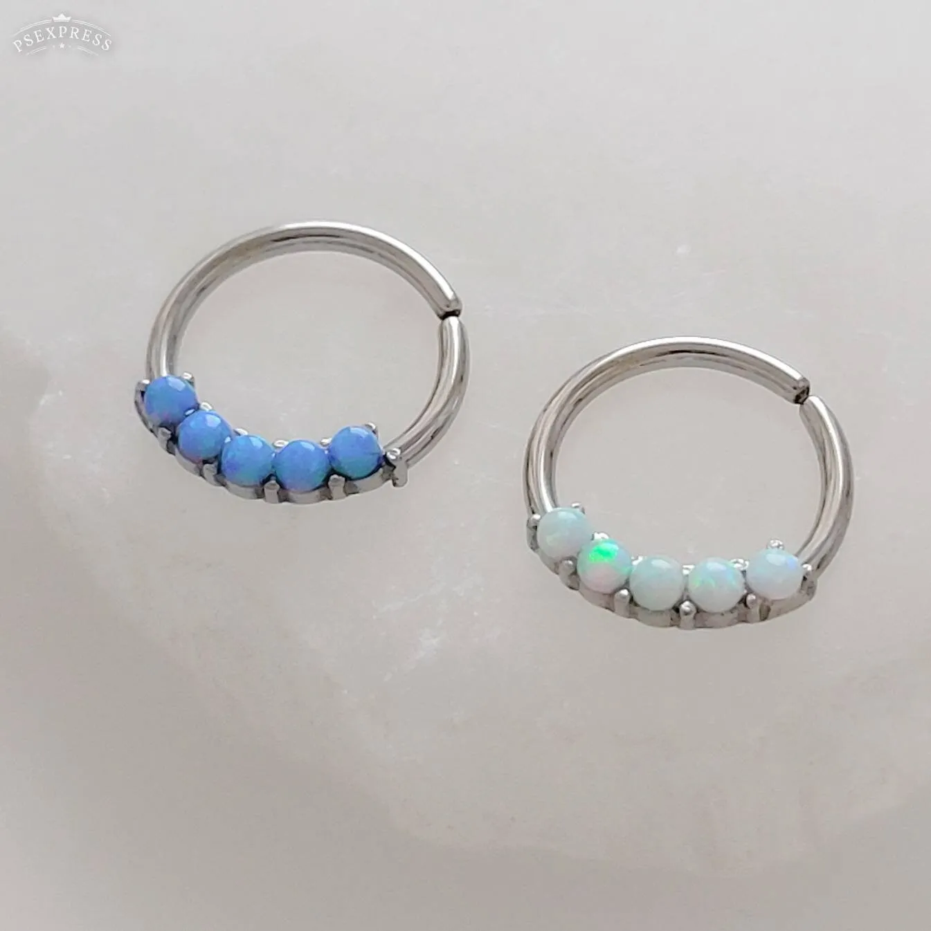 Iridescent Opal Septum Ring