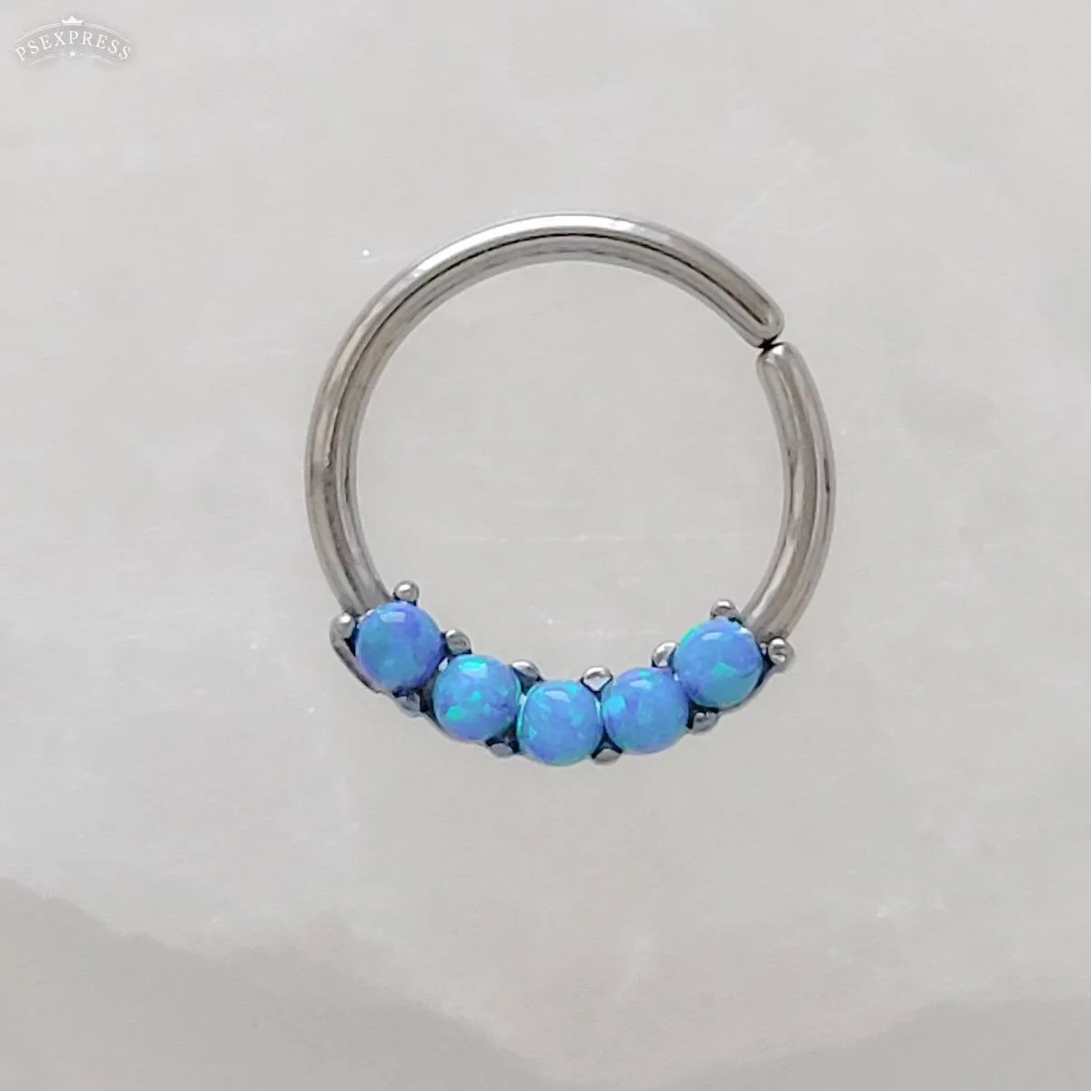 Iridescent Opal Septum Ring