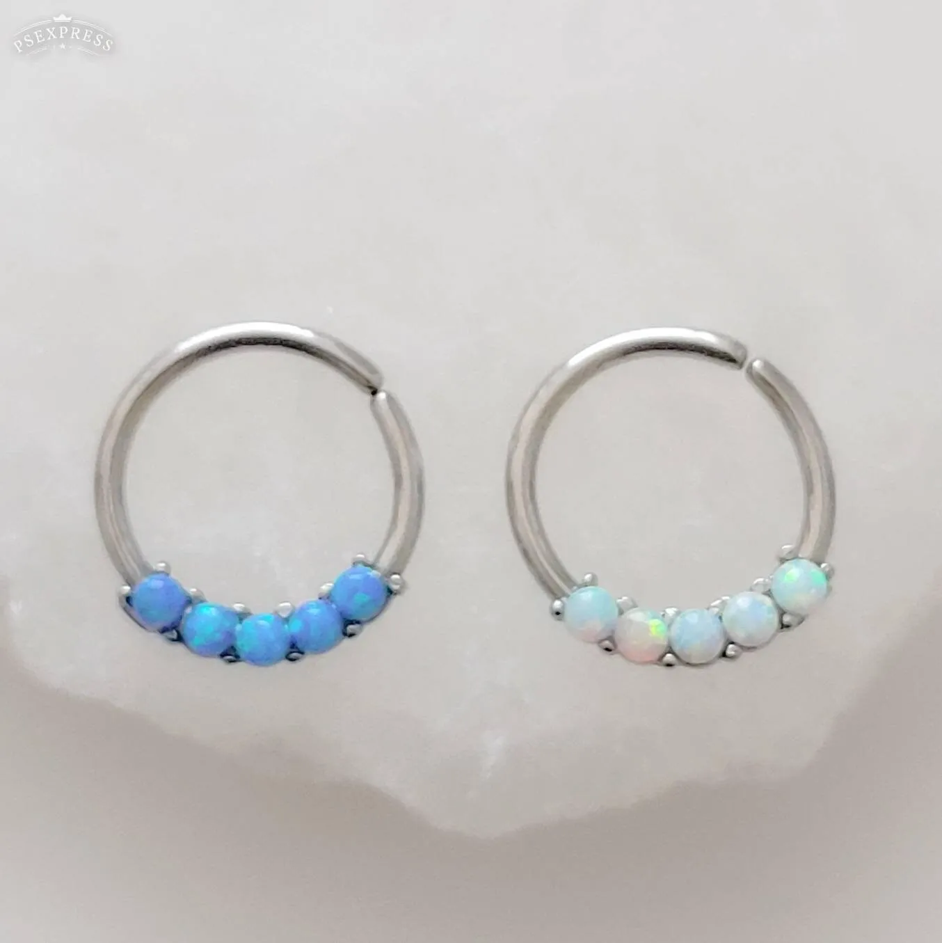 Iridescent Opal Septum Ring