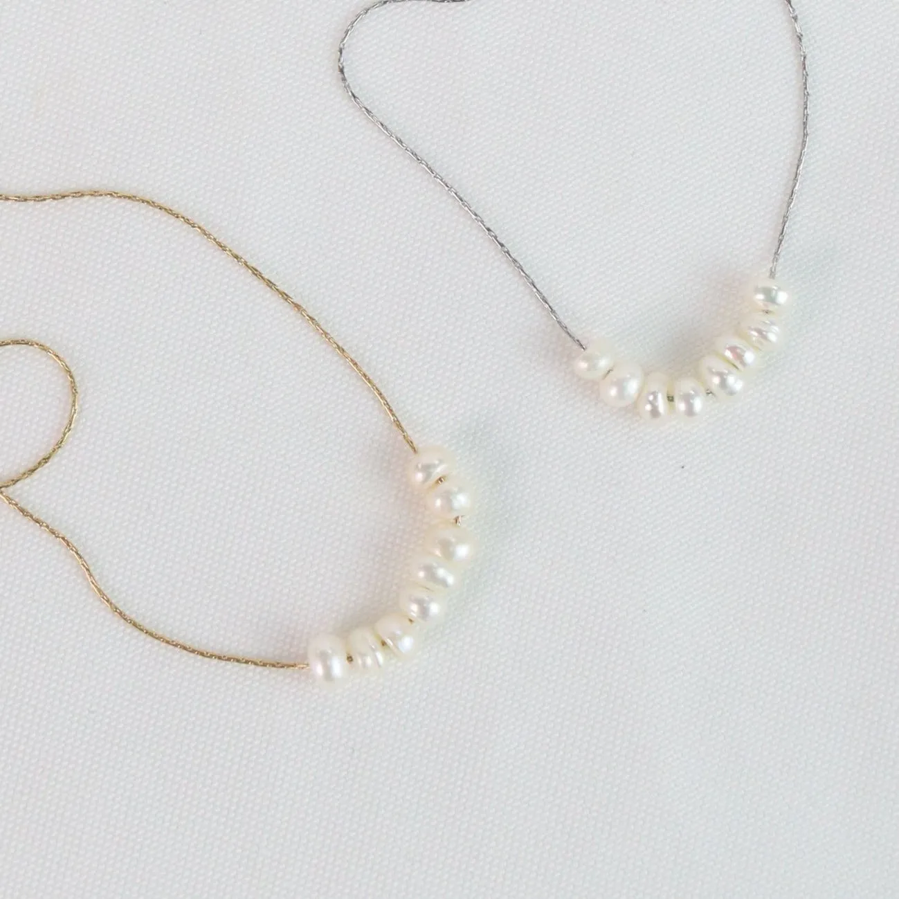 Izzy | Freshwater Pearl Gold Necklace