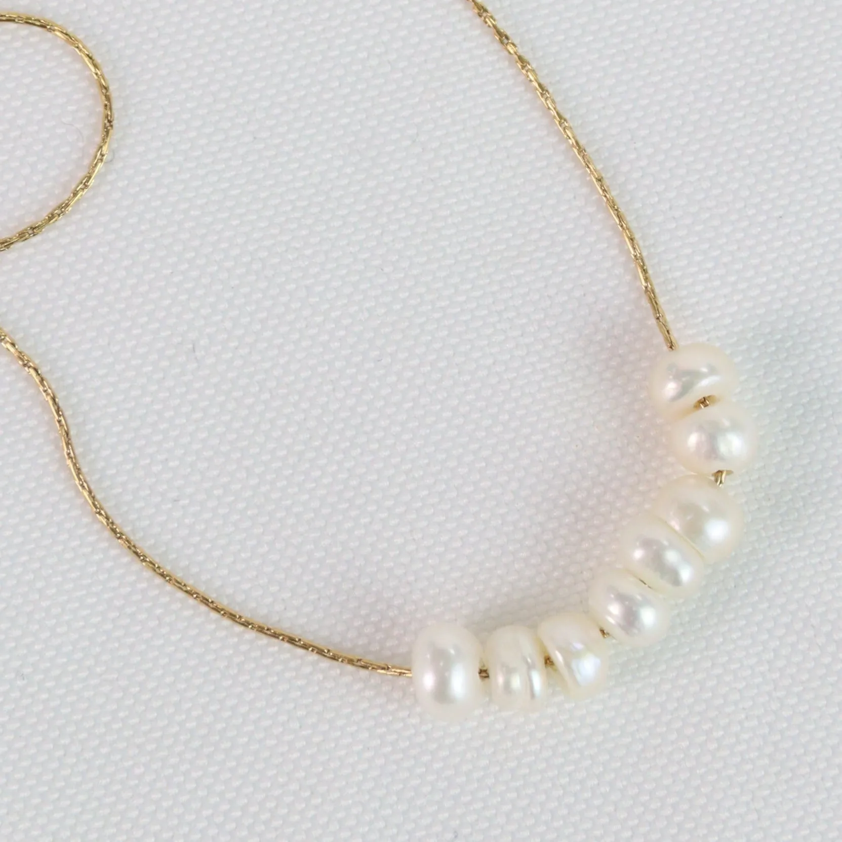 Izzy | Freshwater Pearl Gold Necklace