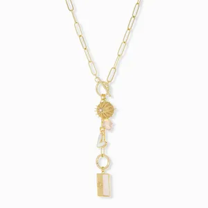 lariat toggle charm necklace