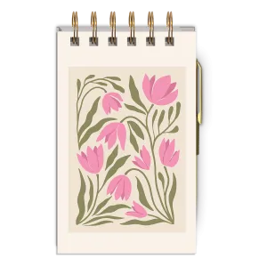 Light Pink Floral Market Jotter Notepad