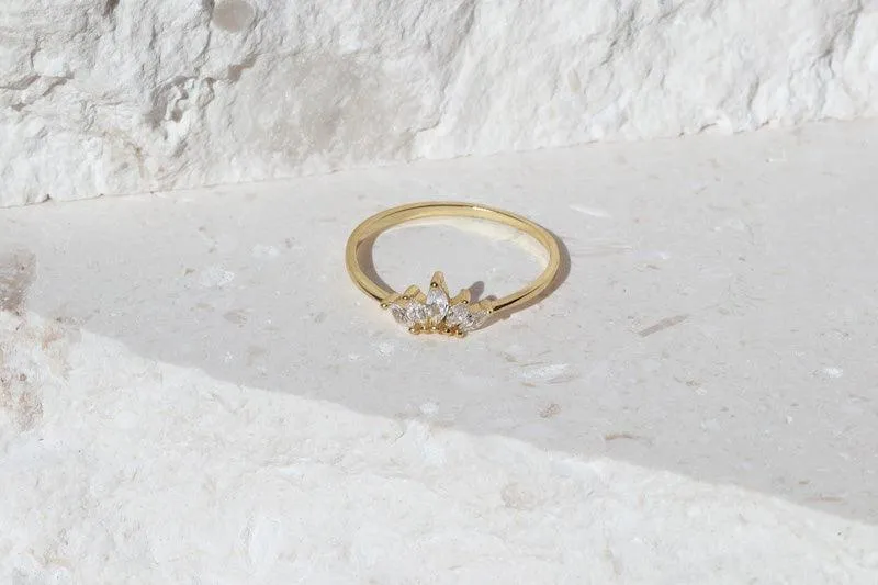 Lotus Crown Ring