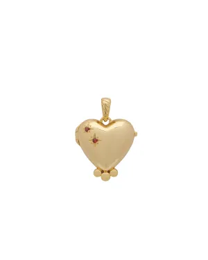 Love Heart Engravable Locket Pendant - 9k Solid Gold