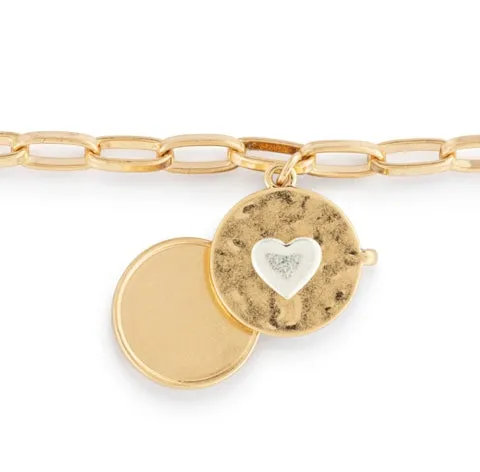 Love you Locket Bracelet - Gold