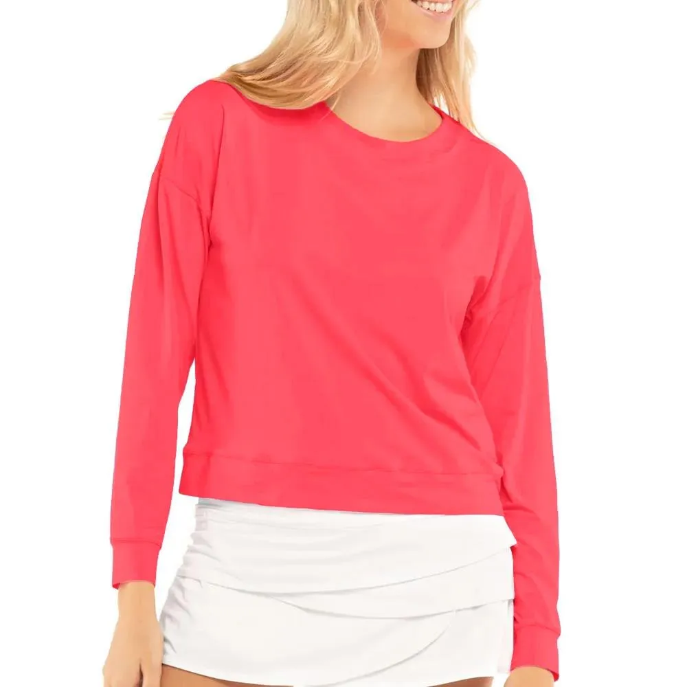 Lucky in Love Women's Essentials Hype Longsleeve - Coral Crush