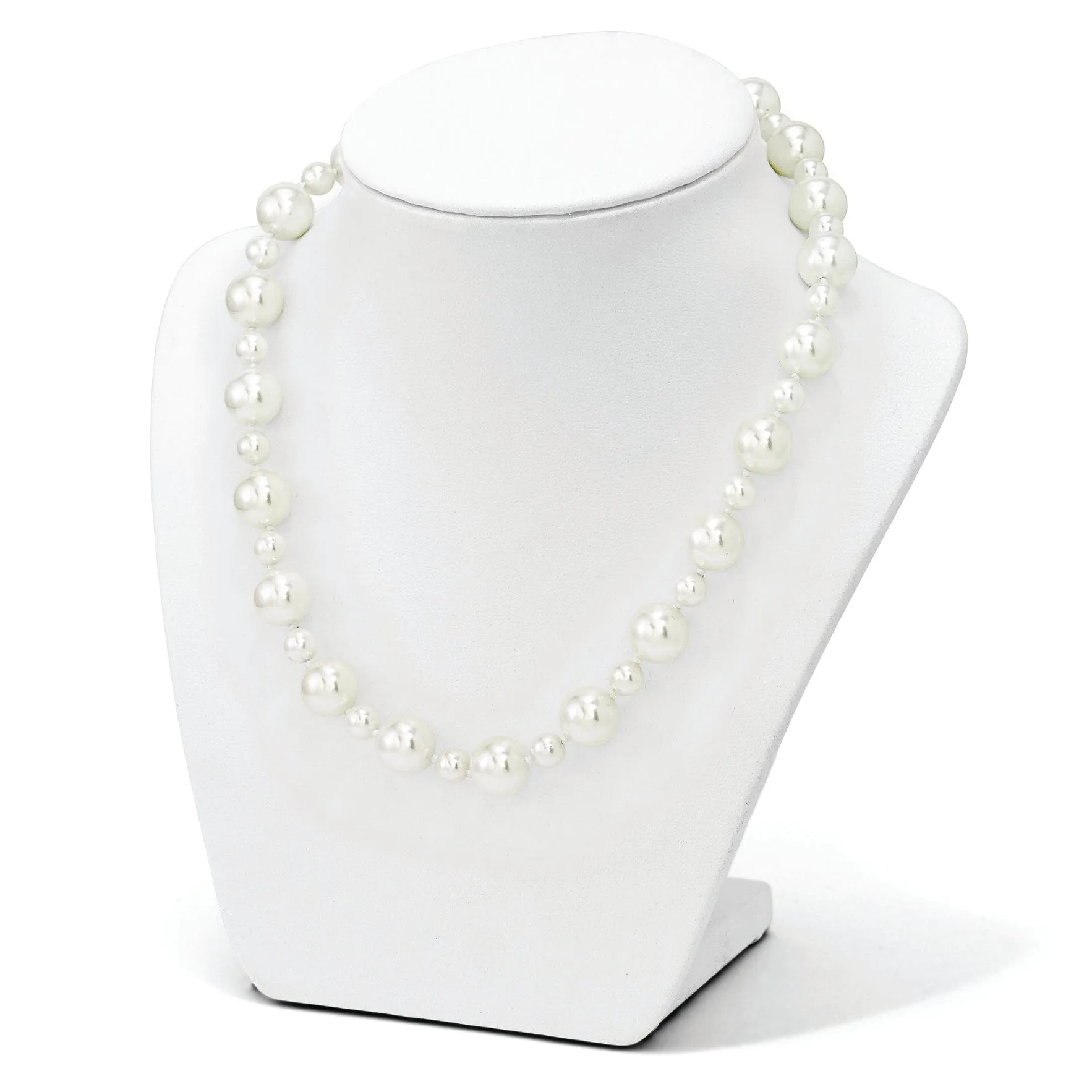 Majestik White Pearl Hand Knotted Necklace