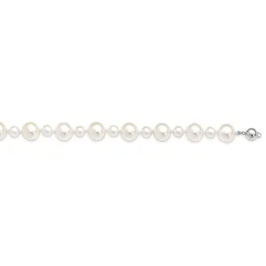 Majestik White Pearl Hand Knotted Necklace