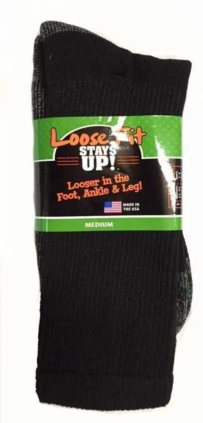 Men's Loose Fit Sock Regular And King Size Crew Sock