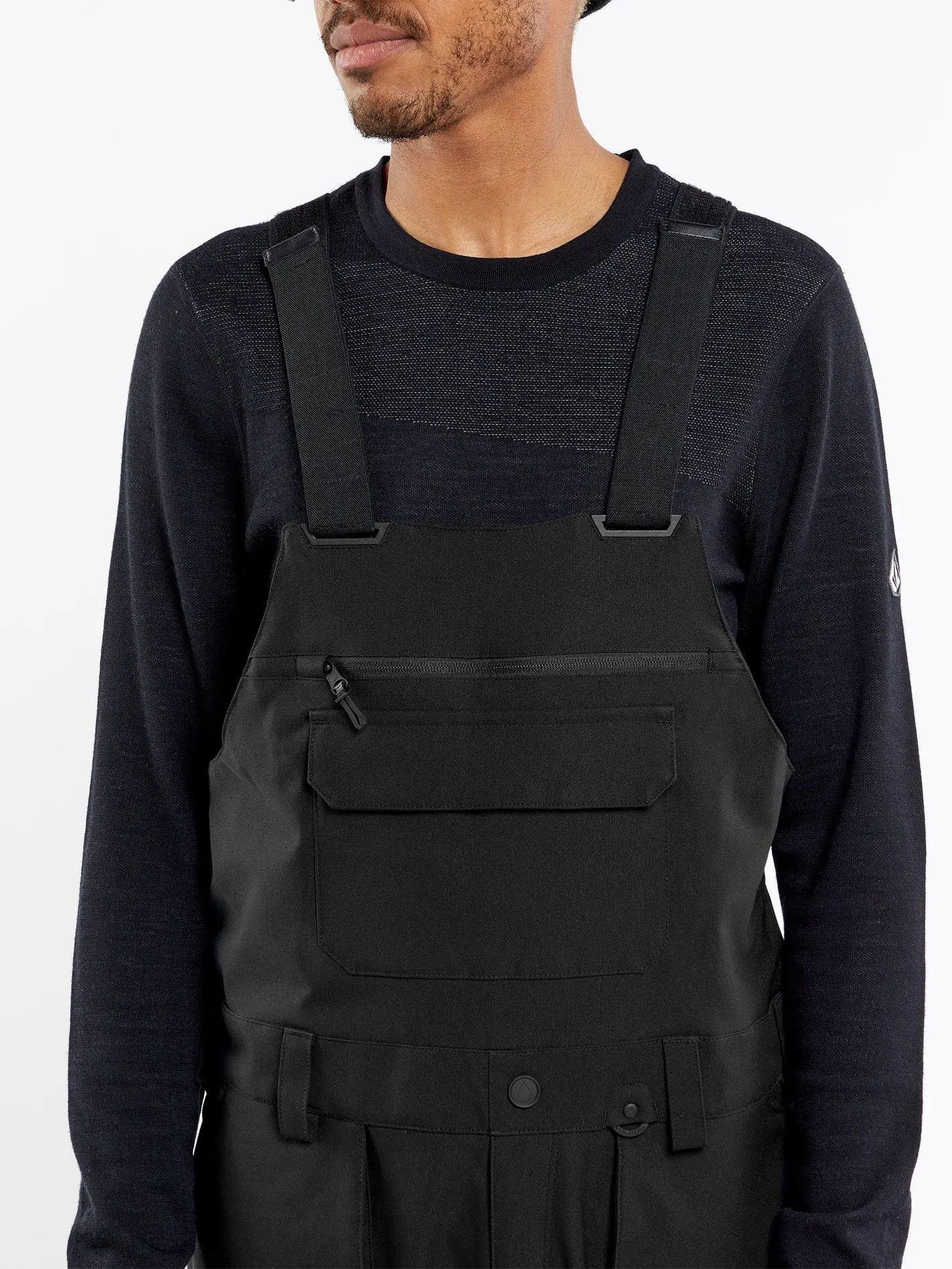 Mens Roan Bib Overalls - Black