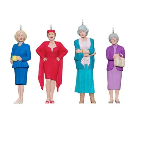 Mini The Golden Girls Ornaments, Set of 4