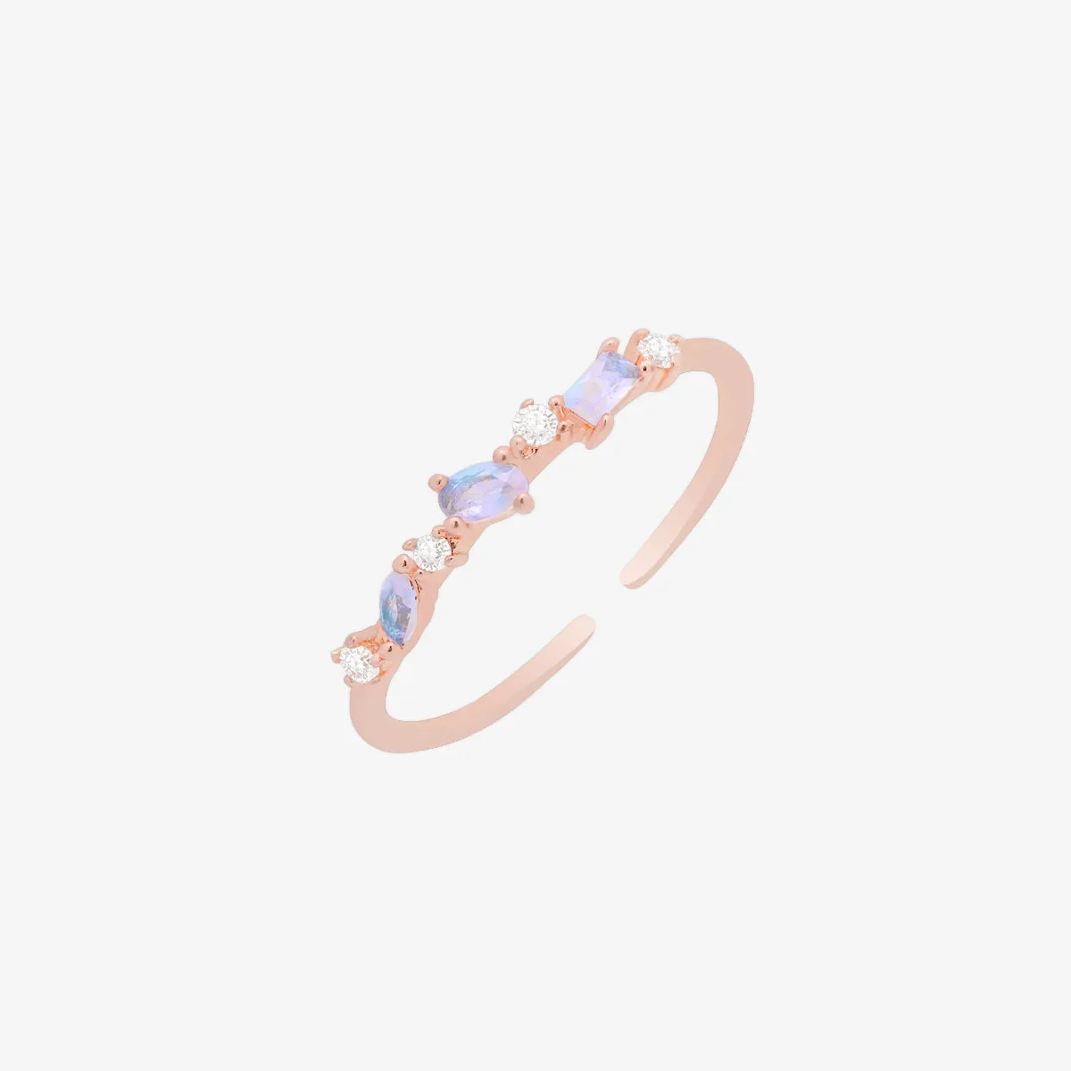 Moonstone bunch ring