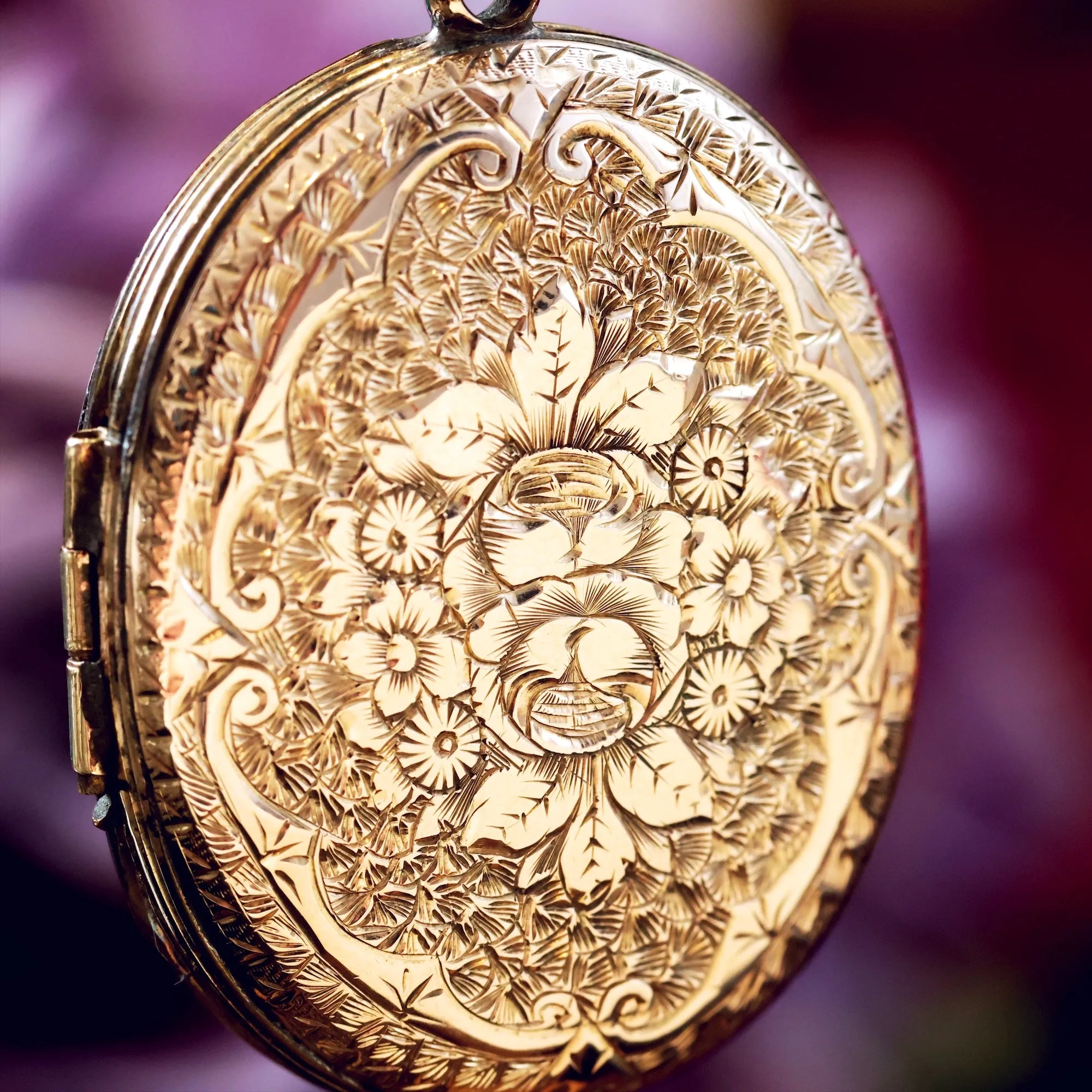 Much Adored Antique Roses Victorian Locket