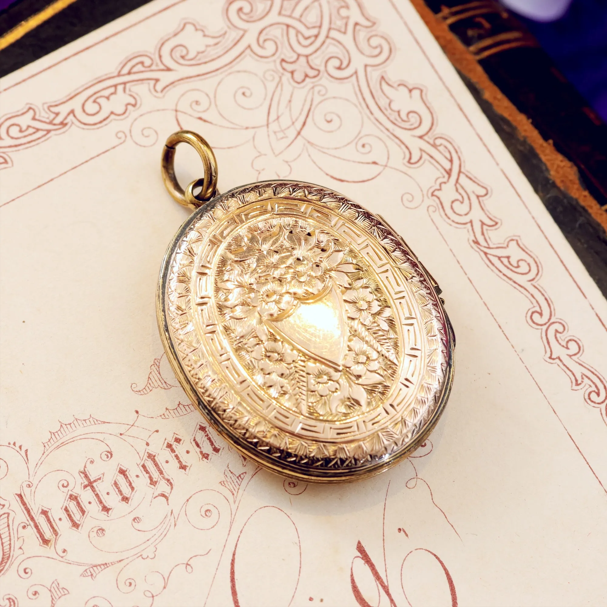 Much Adored Antique Roses Victorian Locket