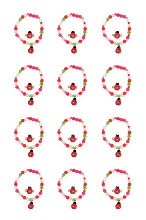 My Fair Ladybug Bracelet & Ring Set 12pc Bundle