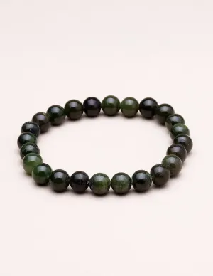 Nephrite Jade Beaded Bracelet